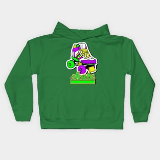 Retro  Roller Skate Kids Hoodie